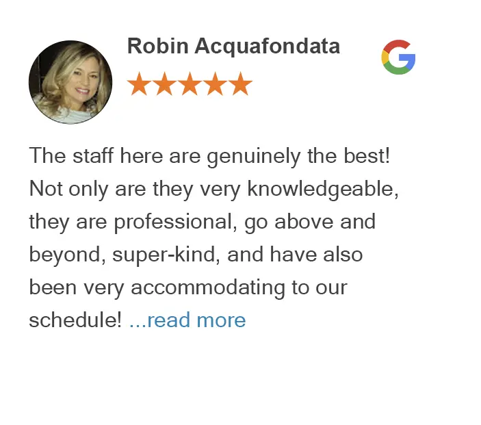 Robin Acquafondata Google review