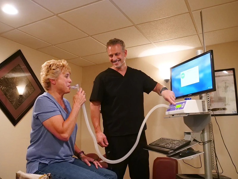 HealthyWays Integrated Wellness Solutions Gibsonia Pulmonary Function Testing With Patient